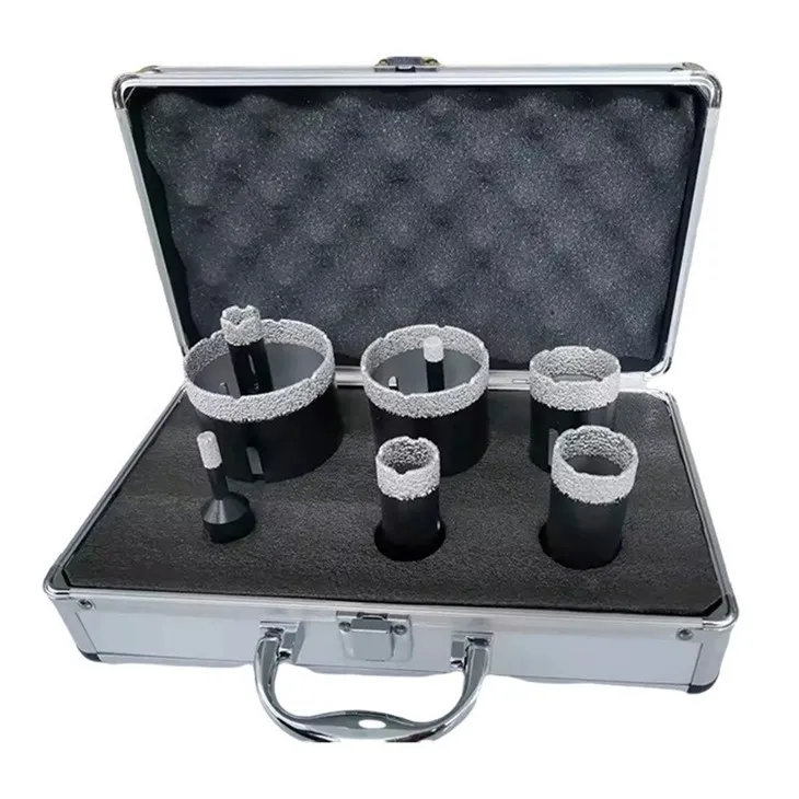 Burghiu cu miez de diamant cu cutie de aluminiu